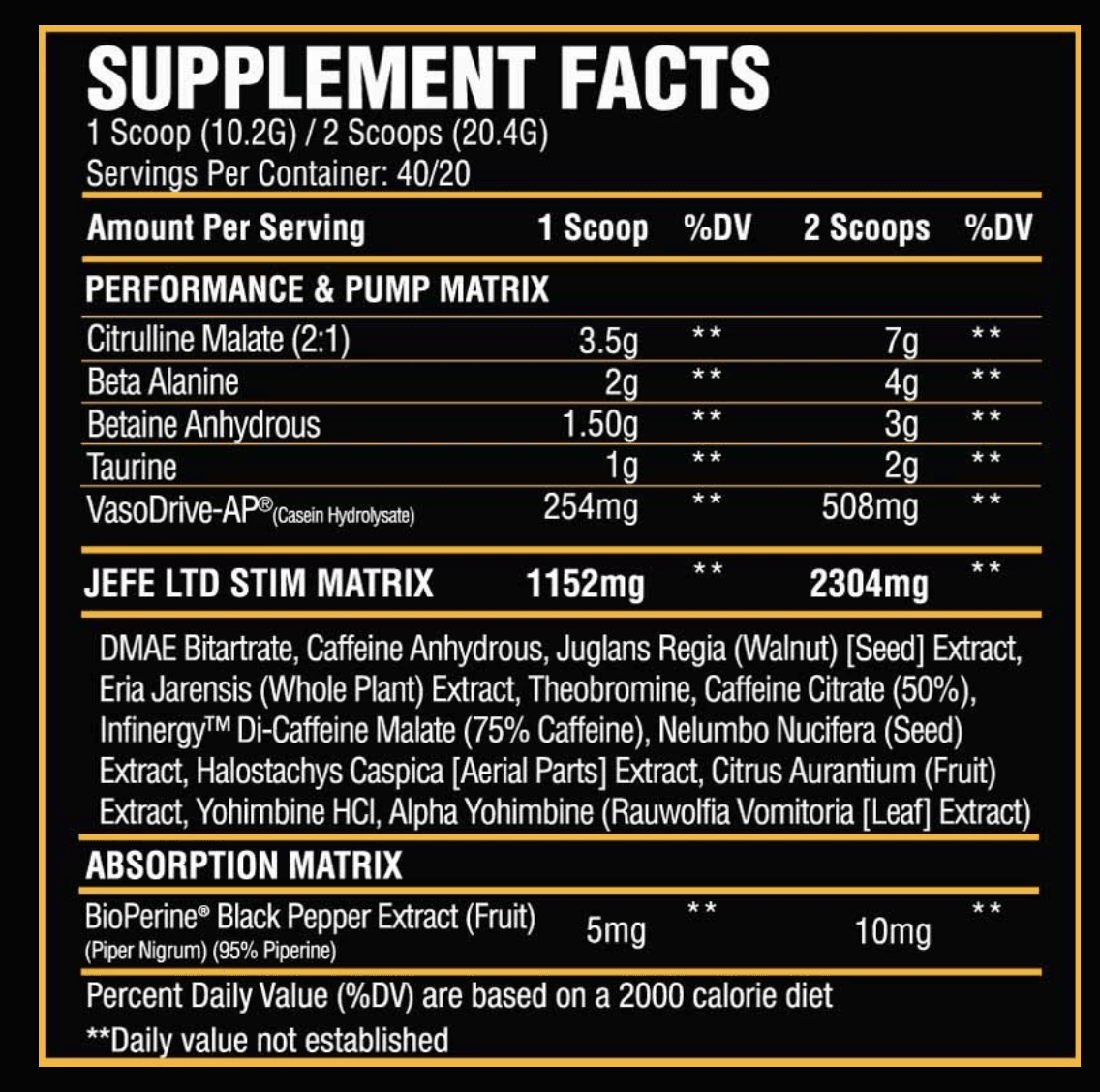 ASC Supplements El Jefe [LEYENDA SERIES] | Muscle Players